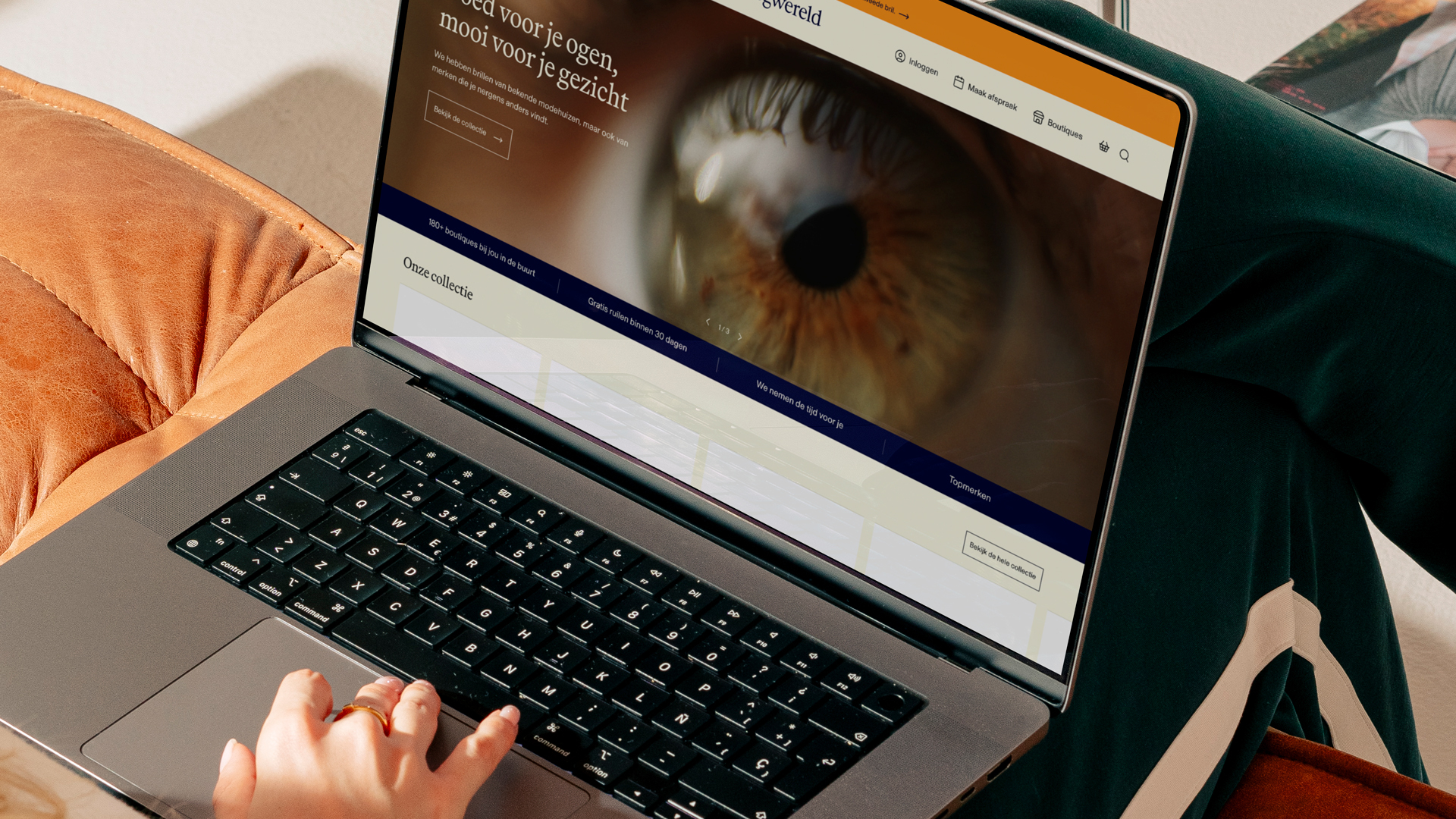 Oogwereld website desktop